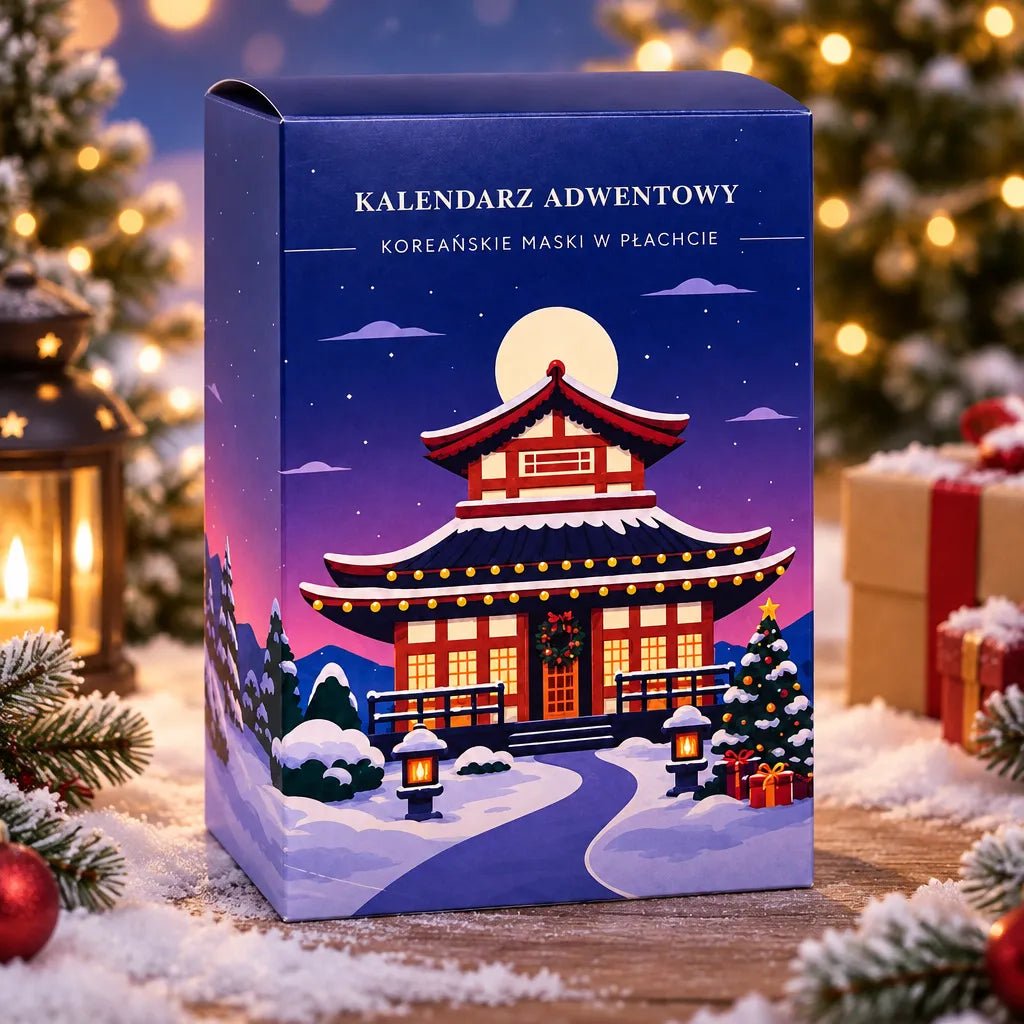 Kalendarz adwentowy K-Beauty – 24 koreańskie maski w płachcie na prezent - Kalendarze adwentowe