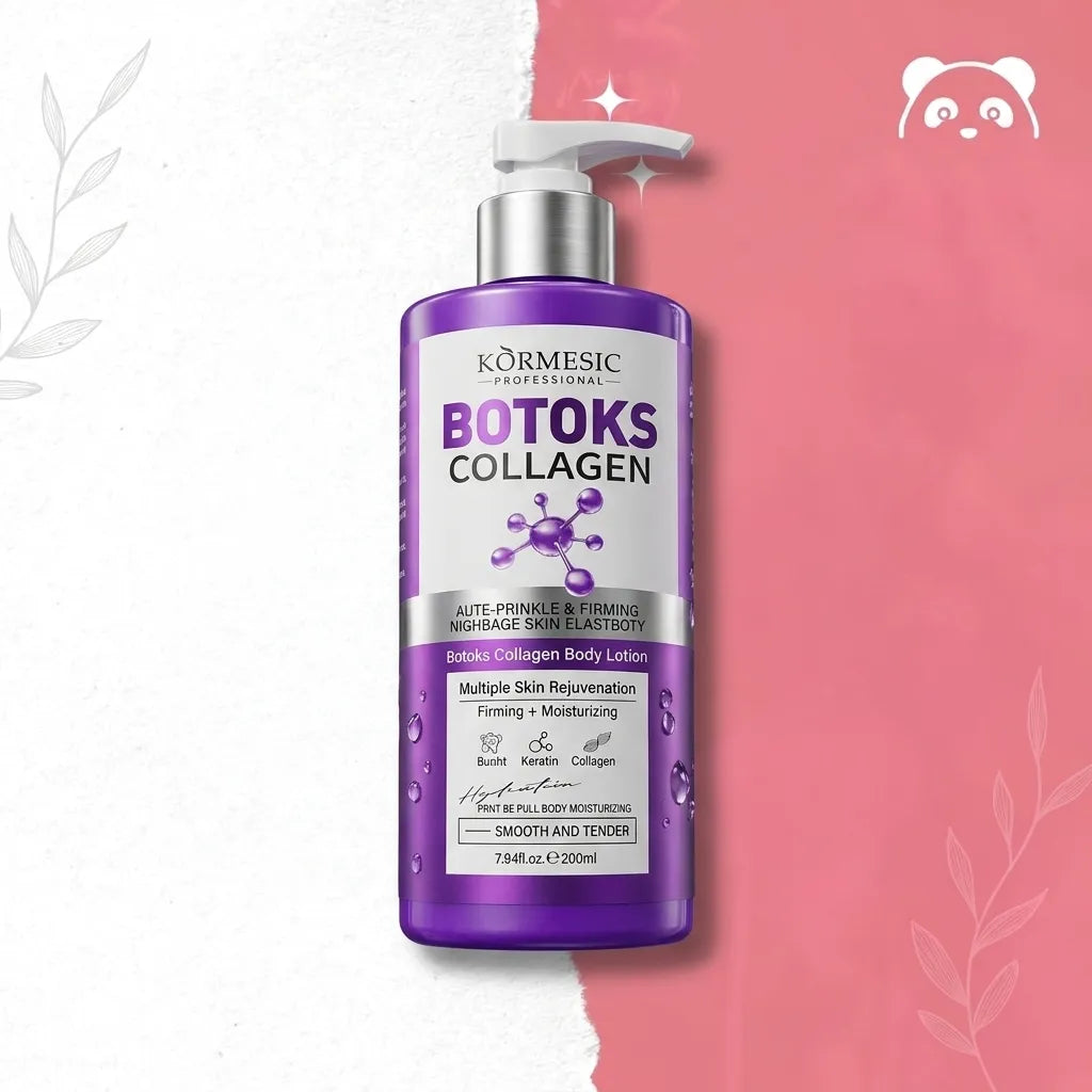 Lotion do ciała przeciwzmarszczkowy Kormesic Botoks Collagen – ujędrniający i intensywnie nawilżający, 200 ml