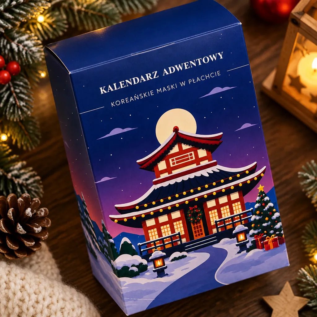 Kalendarz adwentowy K-Beauty – 24 koreańskie maski w płachcie na prezent - Kalendarze adwentowe